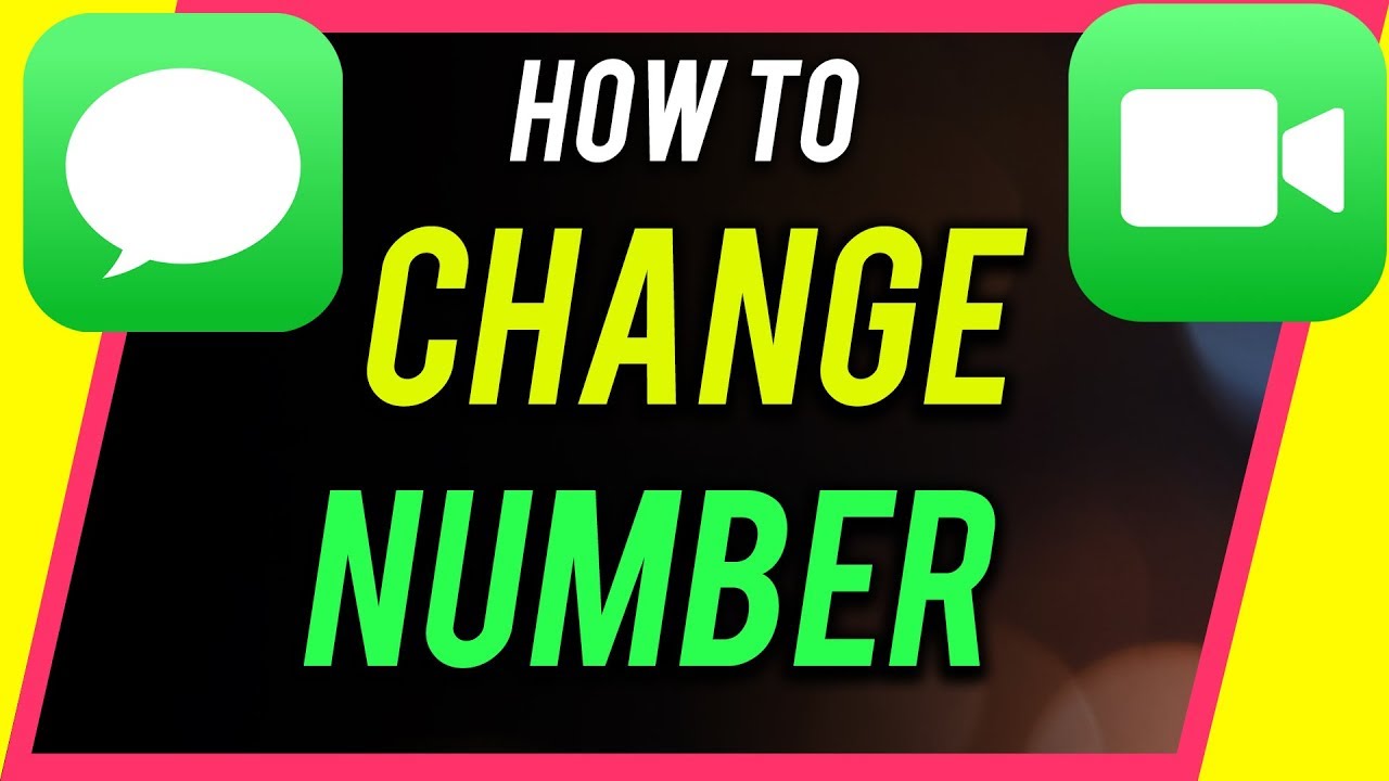 how to change your phone number iphone